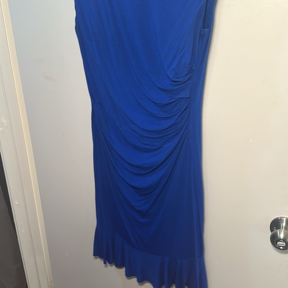 Betsy Johnson Blue Dress Ruffle Ruched - 6 - Picture 7 of 8